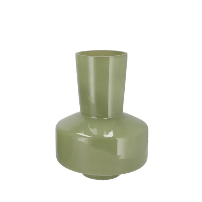Beau vaas groen bruin creme