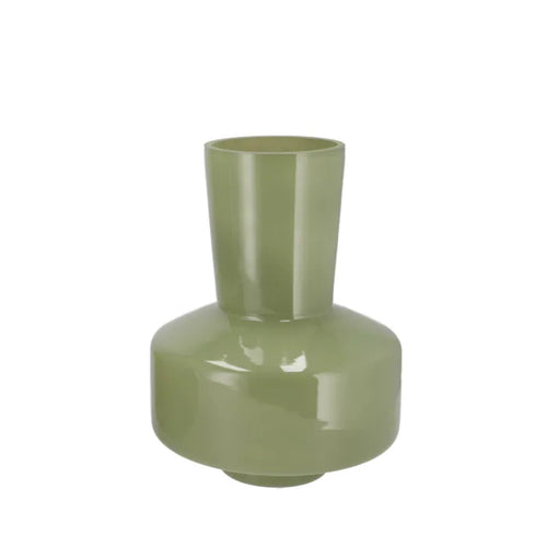 Beau vaas groen bruin creme