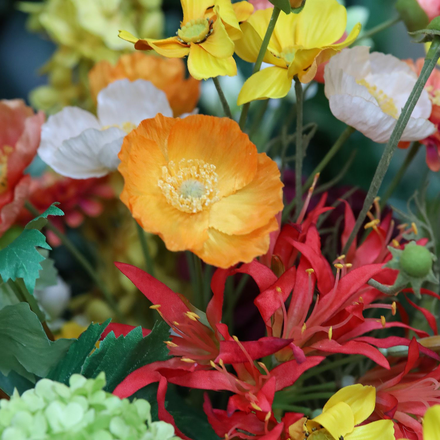 Kunstboeket Cairo close-up bloemen