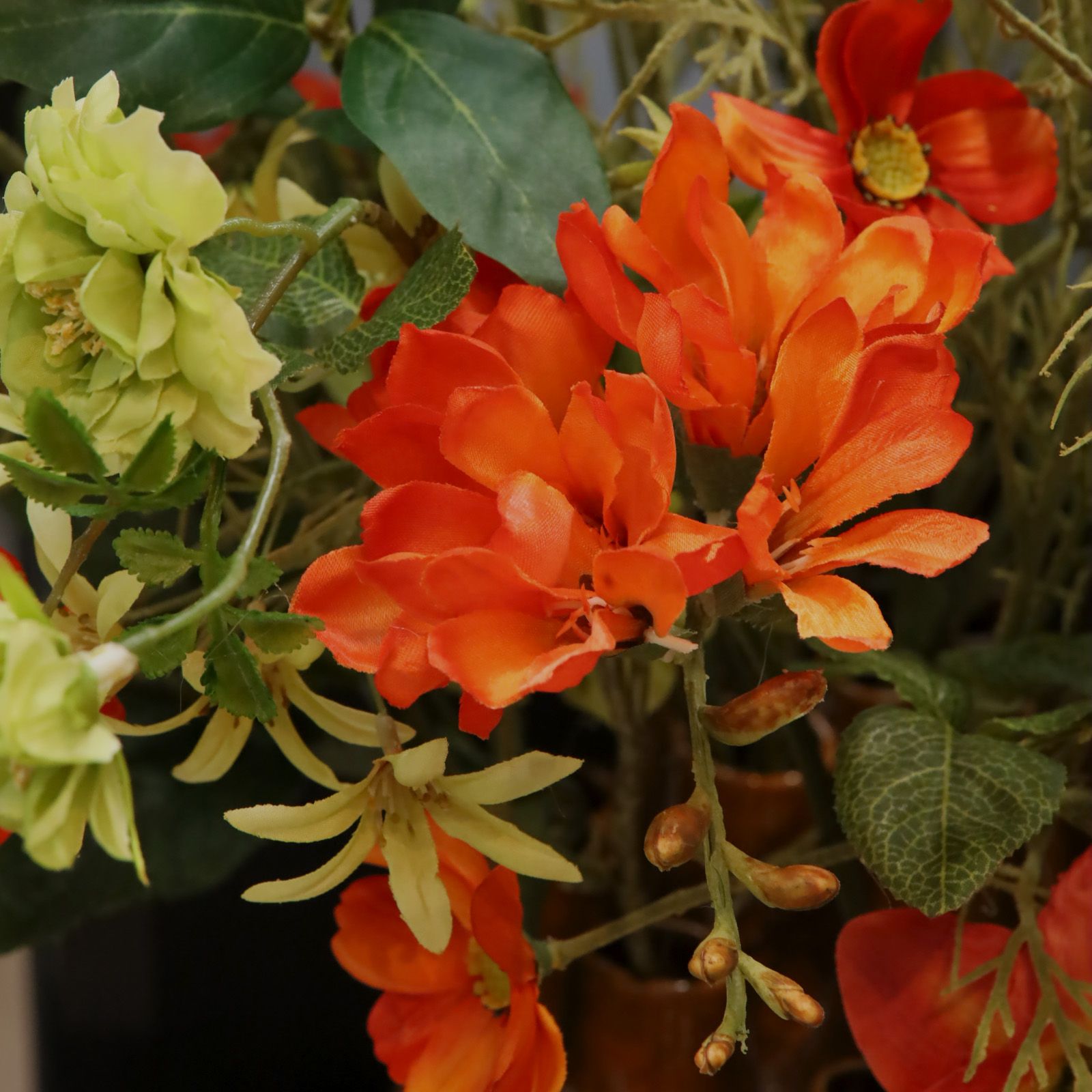 Kunstboeket Monaco close-up bloemen