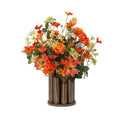 Kunstboeket Monaco 55 cm oranje in Twist en Tube vaas