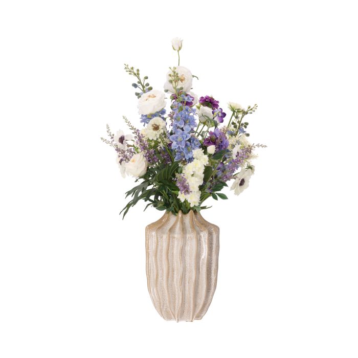 Kunstboeket Manon 95 cm blauw-wit